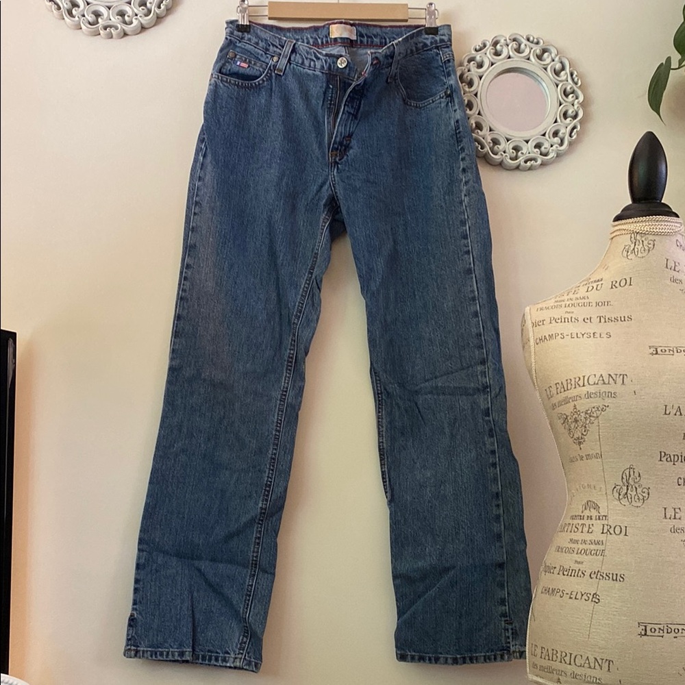 Classic Denim Wide Leg Jeans